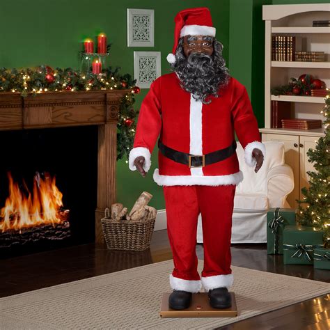 black santa claus life size